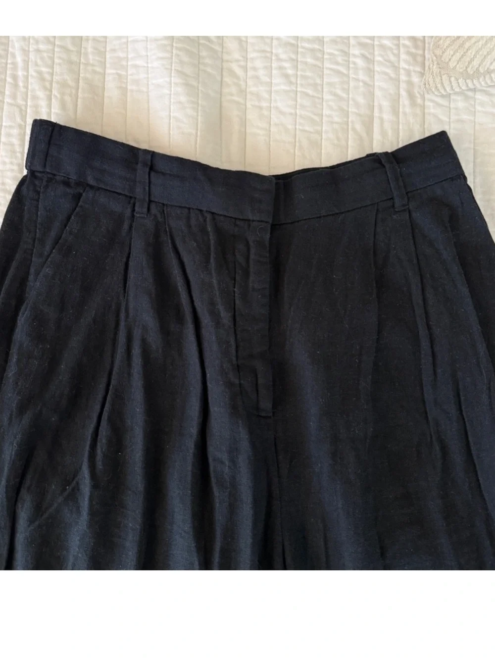 Abercrombie & Fitch Linen Blend Trousers - Picture 3 of 3